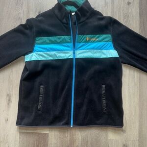 Cotopaxi Performance Jacket in Black and Teal